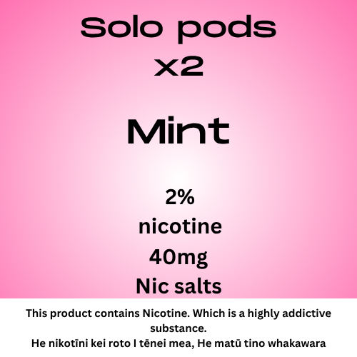 Solo Pods Mint 2% Nicotine