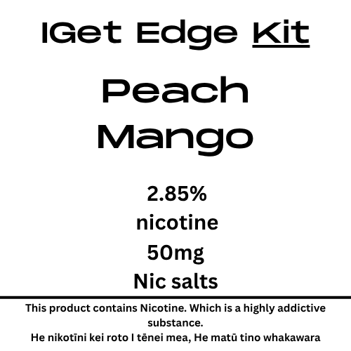Iget Edge Kit Peach Mango 28.5mg Nicotine