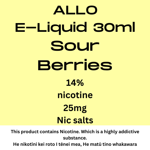 ALLO Sour Berries 25mg/ml Nic Salt