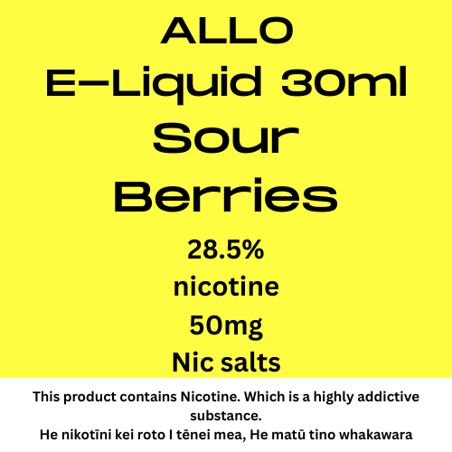 ALLO Sour Berries 50mg Nic Salt 30ml