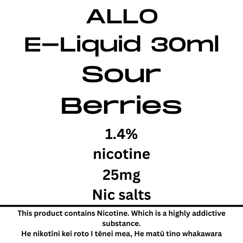 ALLO Sour Berries 25mg/ml Nic Salt