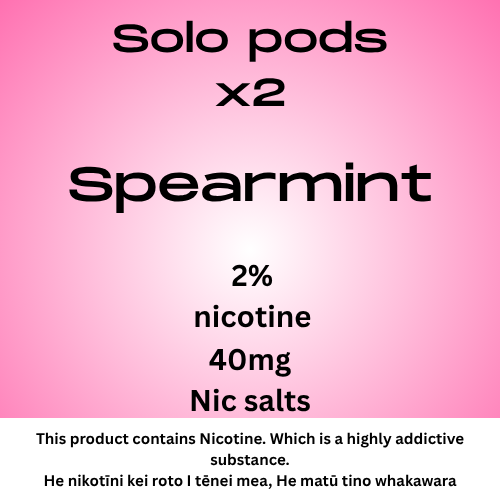 Solo Pods Spearmint 2% Nicotine