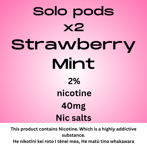 Solo Pods Strawberry Mint 2% Nicotine