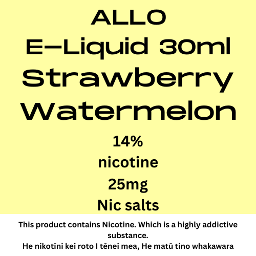 ALLO Strawberry Watermelon 25mg Nic Salt