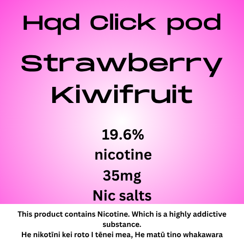 Hqd Click Pod Strawberry Kiwifruit 35mg Nic Tote