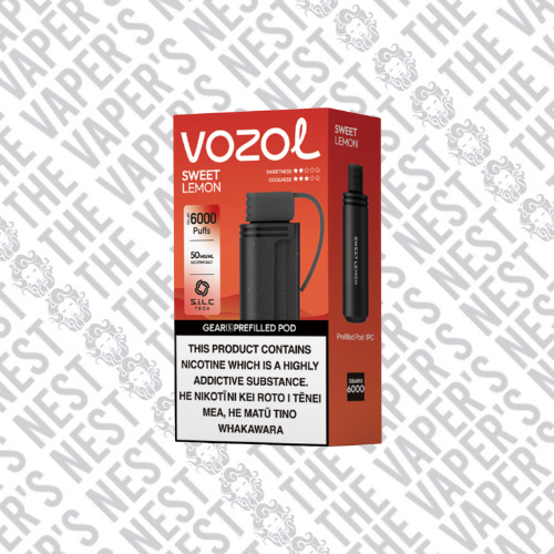 VOZOL Gear S Pod Lemon 50mg Nic Salt