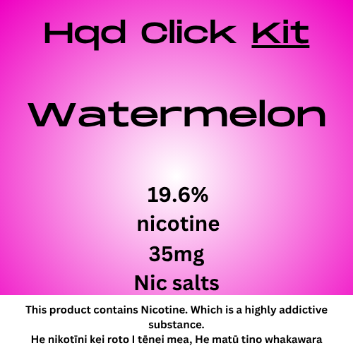 HQD Click Kit Watermelon 35mg Nic Salt