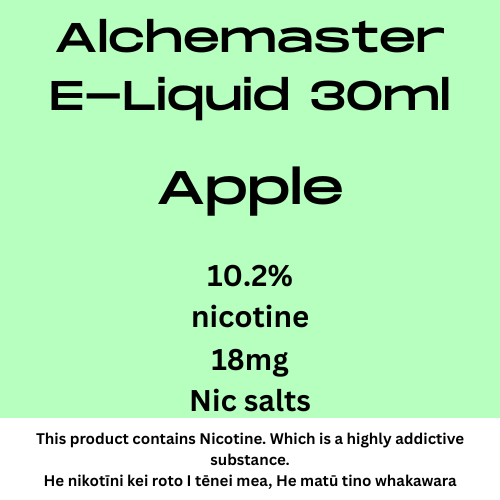 Alchemaster Sour Apple 18mg Nic Tote