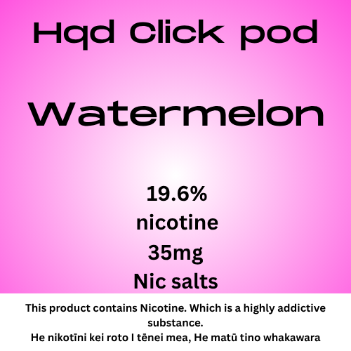Hqd Click Pod Watermelon 35mg Nic Tote
